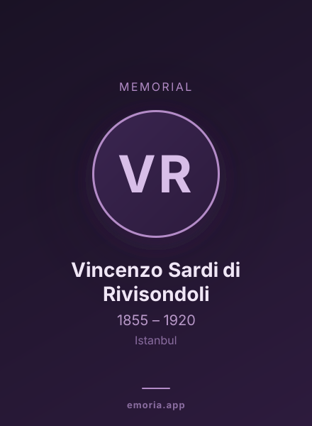 Memorial portrait of Vincenzo Sardi di Rivisondoli