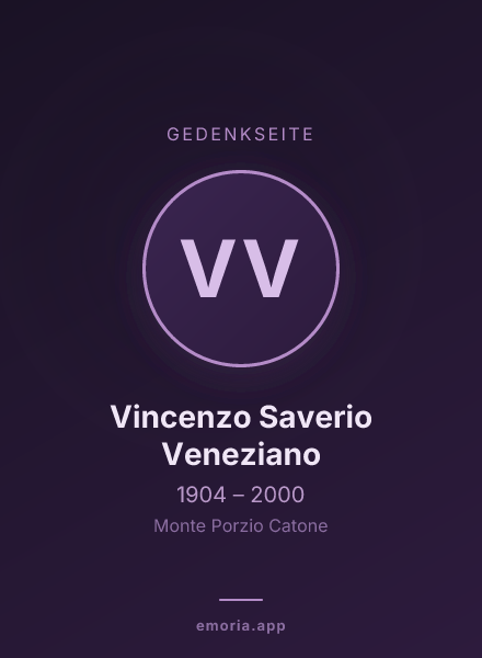 Gedenkportrait von Vincenzo Saverio Veneziano