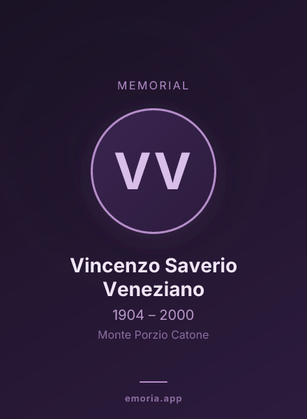 Memorial portrait of Vincenzo Saverio Veneziano