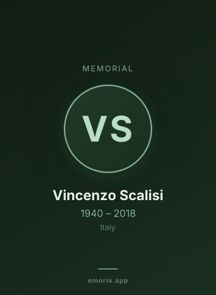 Memorial portrait of Vincenzo Scalisi