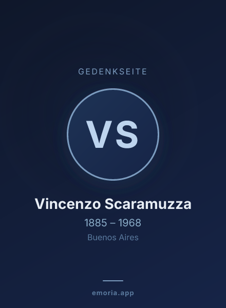 Gedenkportrait von Vincenzo Scaramuzza