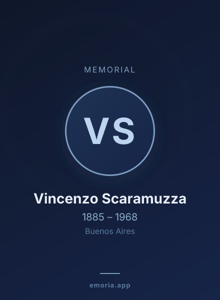 Memorial portrait of Vincenzo Scaramuzza