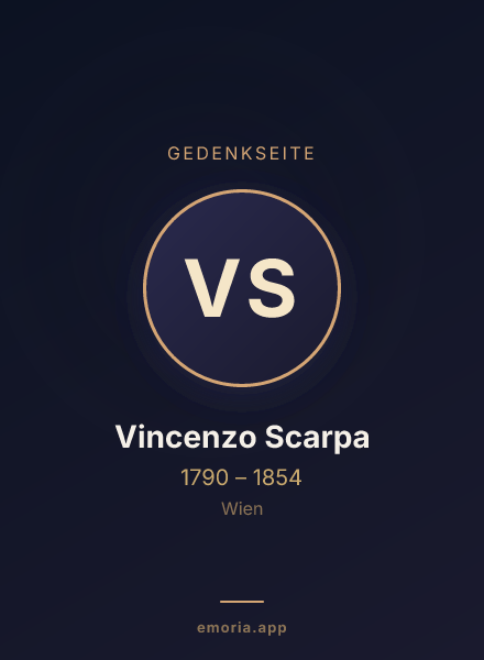 Gedenkportrait von Vincenzo Scarpa