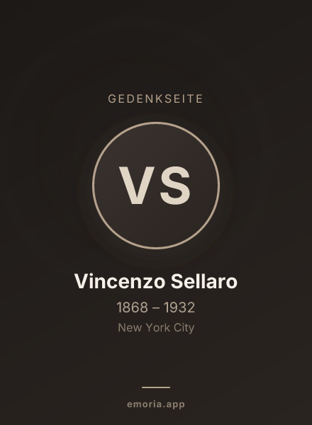 Gedenkportrait von Vincenzo Sellaro