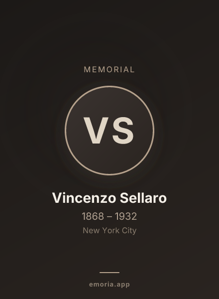 Memorial portrait of Vincenzo Sellaro