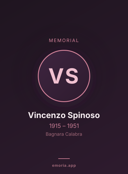 Memorial portrait of Vincenzo Spinoso