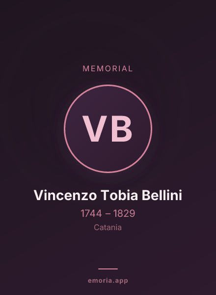 Memorial portrait of Vincenzo Tobia Bellini