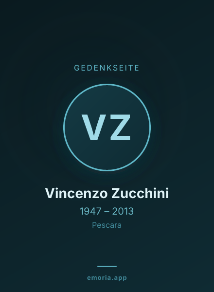 Gedenkportrait von Vincenzo Zucchini