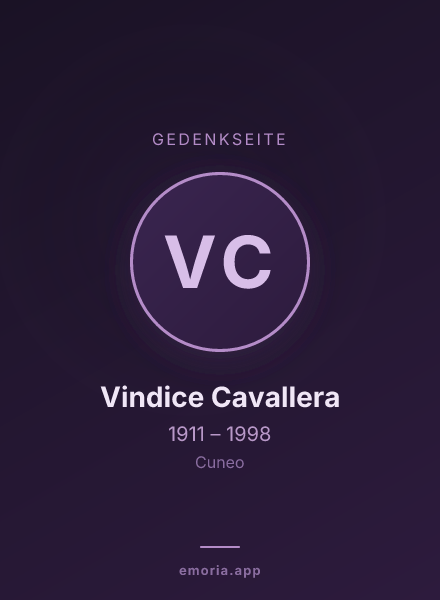 Gedenkportrait von Vindice Cavallera