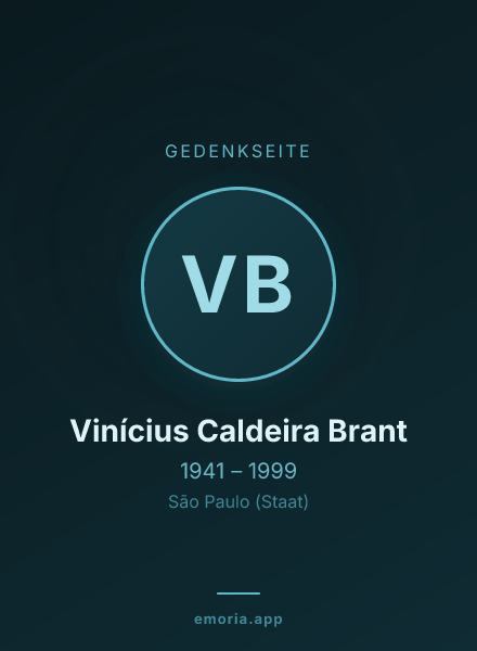 Gedenkportrait von Vinícius Caldeira Brant