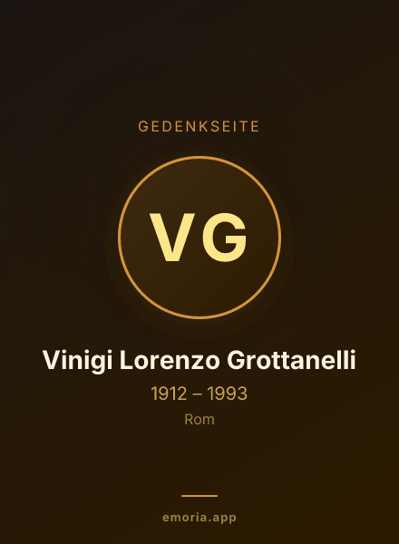 Gedenkportrait von Vinigi Lorenzo Grottanelli