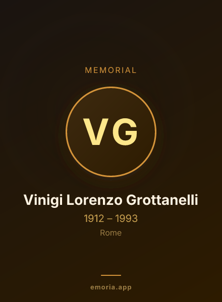 Memorial portrait of Vinigi Lorenzo Grottanelli