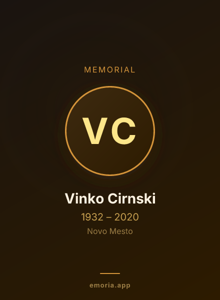 Memorial portrait of Vinko Cirnski