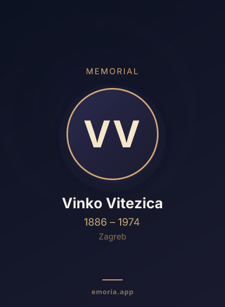 Memorial portrait of Vinko Vitezica