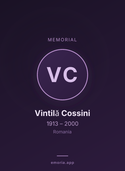 Memorial portrait of Vintilă Cossini