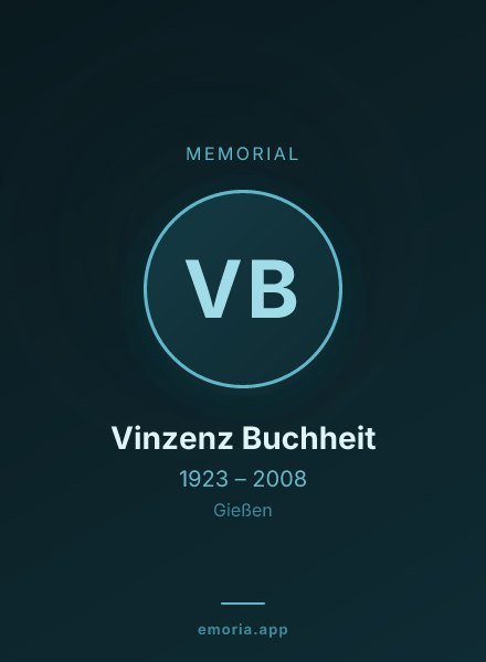 Memorial portrait of Vinzenz Buchheit