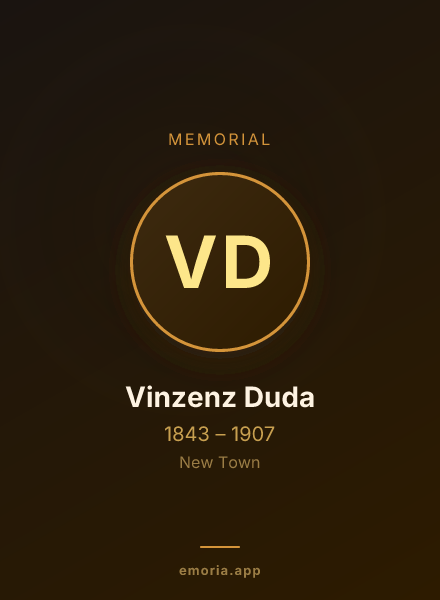 Memorial portrait of Vinzenz Duda