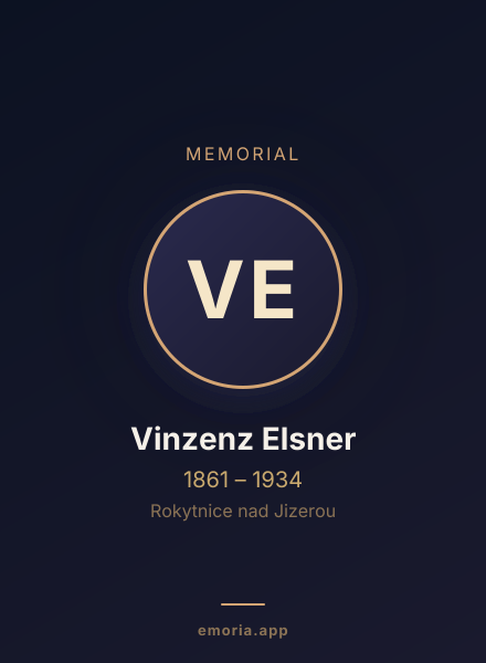 Memorial portrait of Vinzenz Elsner