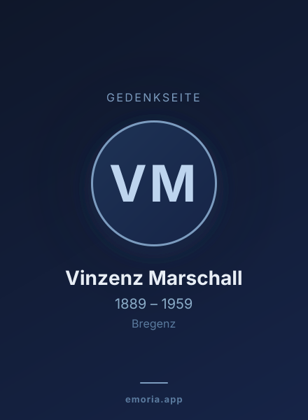 Gedenkportrait von Vinzenz Marschall