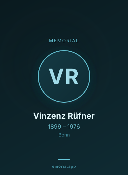 Memorial portrait of Vinzenz Rüfner