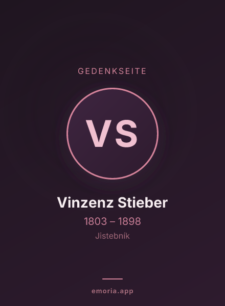 Gedenkportrait von Vinzenz Stieber