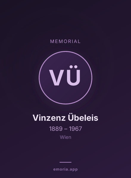 Memorial portrait of Vinzenz Übeleis