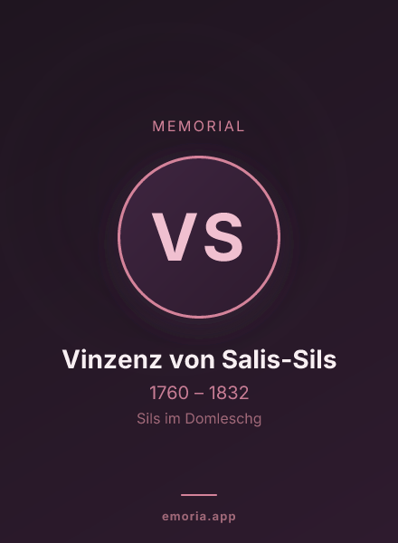 Memorial portrait of Vinzenz von Salis-Sils