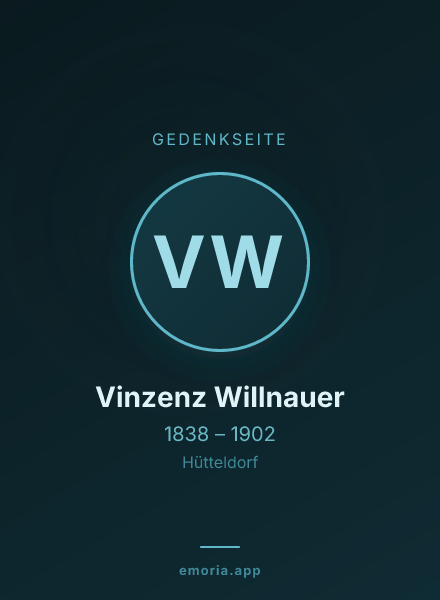 Gedenkportrait von Vinzenz Willnauer