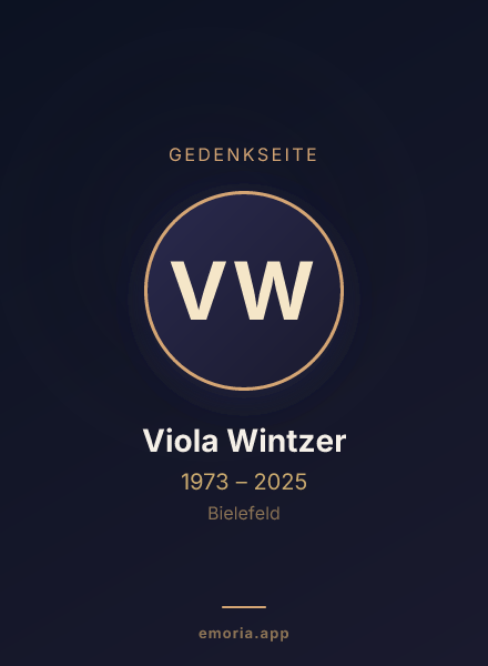 Gedenkportrait von Viola Wintzer