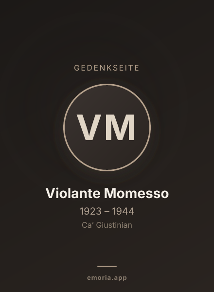 Gedenkportrait von Violante Momesso
