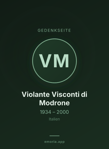 Gedenkportrait von Violante Visconti di Modrone