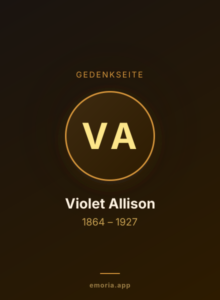 Gedenkportrait von Violet Allison