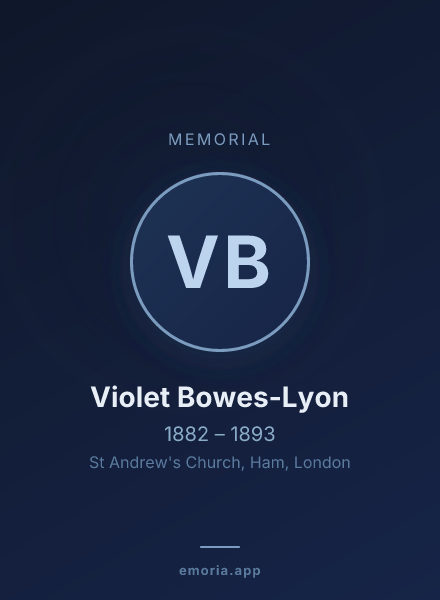 Memorial portrait of Violet Bowes-Lyon