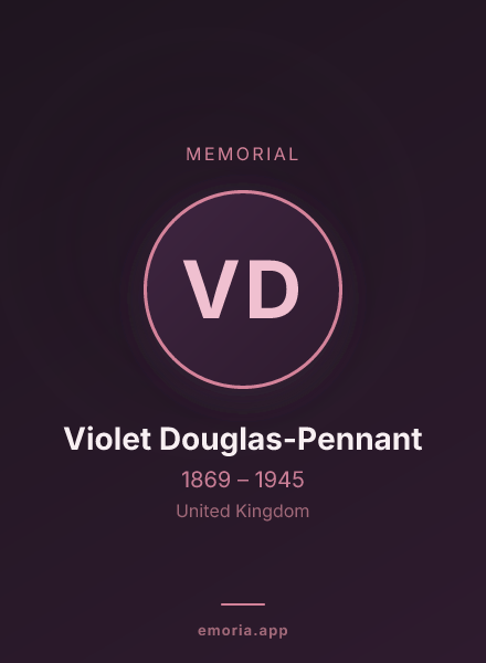 Memorial portrait of Violet Douglas-Pennant