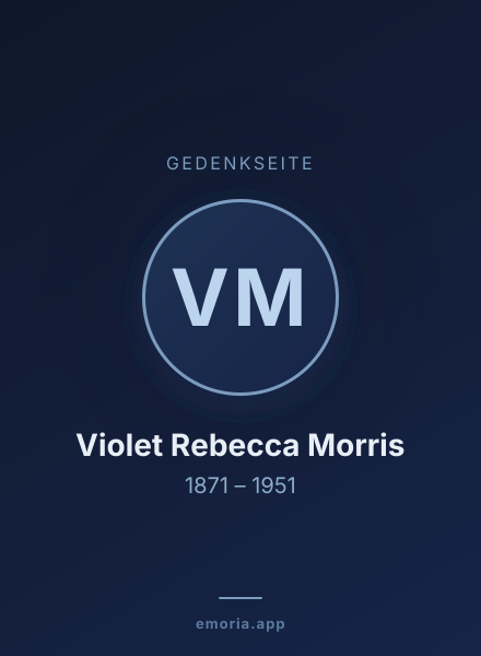 Gedenkportrait von Violet Rebecca Morris