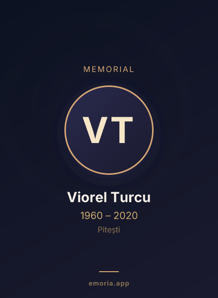 Memorial portrait of Viorel Turcu