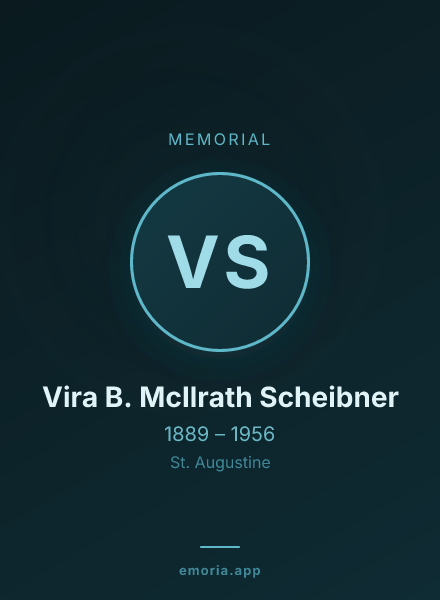Memorial portrait of Vira B. McIlrath Scheibner