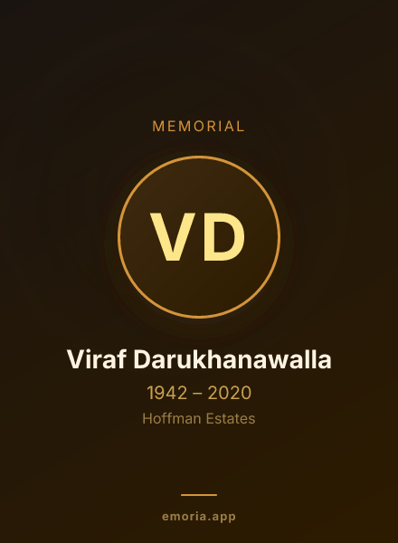 Memorial portrait of Viraf Darukhanawalla