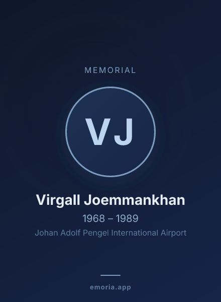 Memorial portrait of Virgall Joemmankhan