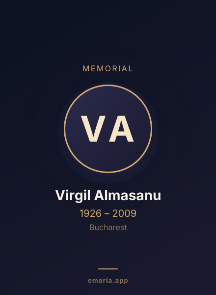 Memorial portrait of Virgil Almasanu