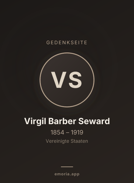 Gedenkportrait von Virgil Barber Seward