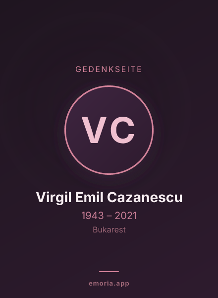 Gedenkportrait von Virgil Emil Cazanescu