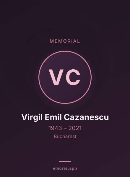 Memorial portrait of Virgil Emil Cazanescu