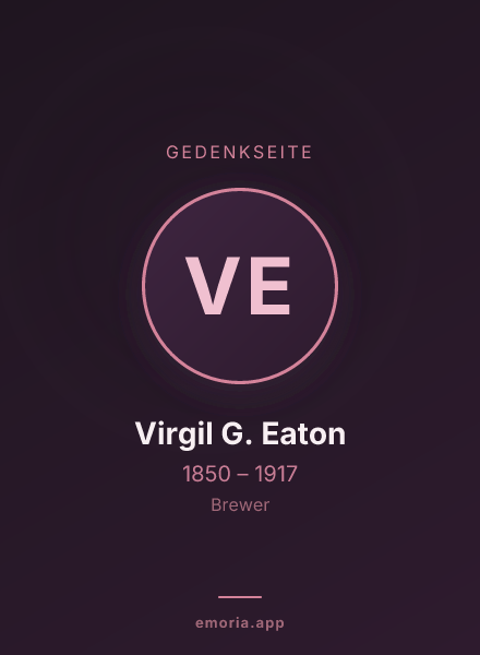 Gedenkportrait von Virgil G. Eaton