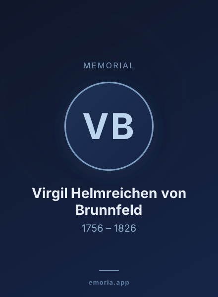 Memorial portrait of Virgil Helmreichen von Brunnfeld