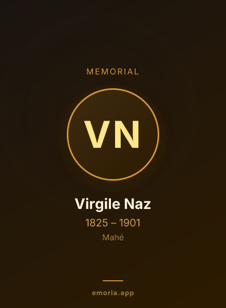 Memorial portrait of Virgile Naz