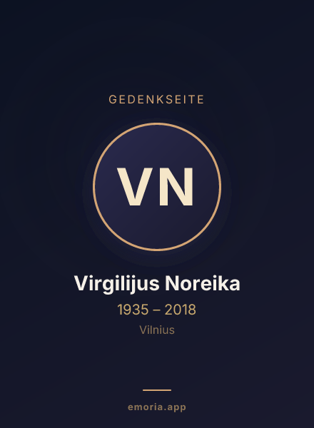 Gedenkportrait von Virgilijus Noreika