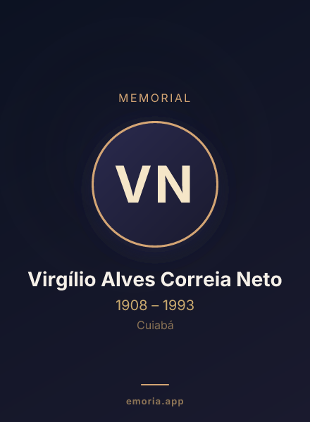 Memorial portrait of Virgílio Alves Correia Neto