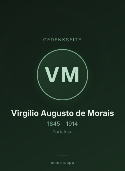 Gedenkportrait von Virgílio Augusto de Morais
