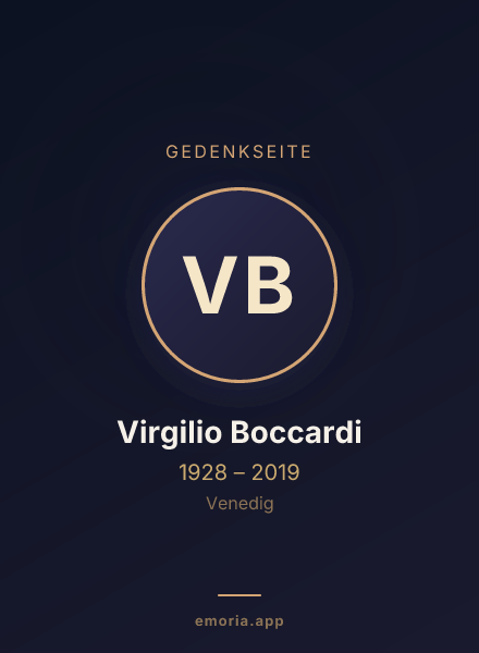 Gedenkportrait von Virgilio Boccardi